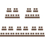 5Pcs Retro Wooden Specimen Storage Case For Dried Flowers Display